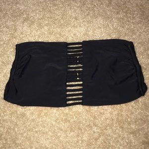 Black bandeau bikini top!